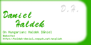 daniel haldek business card